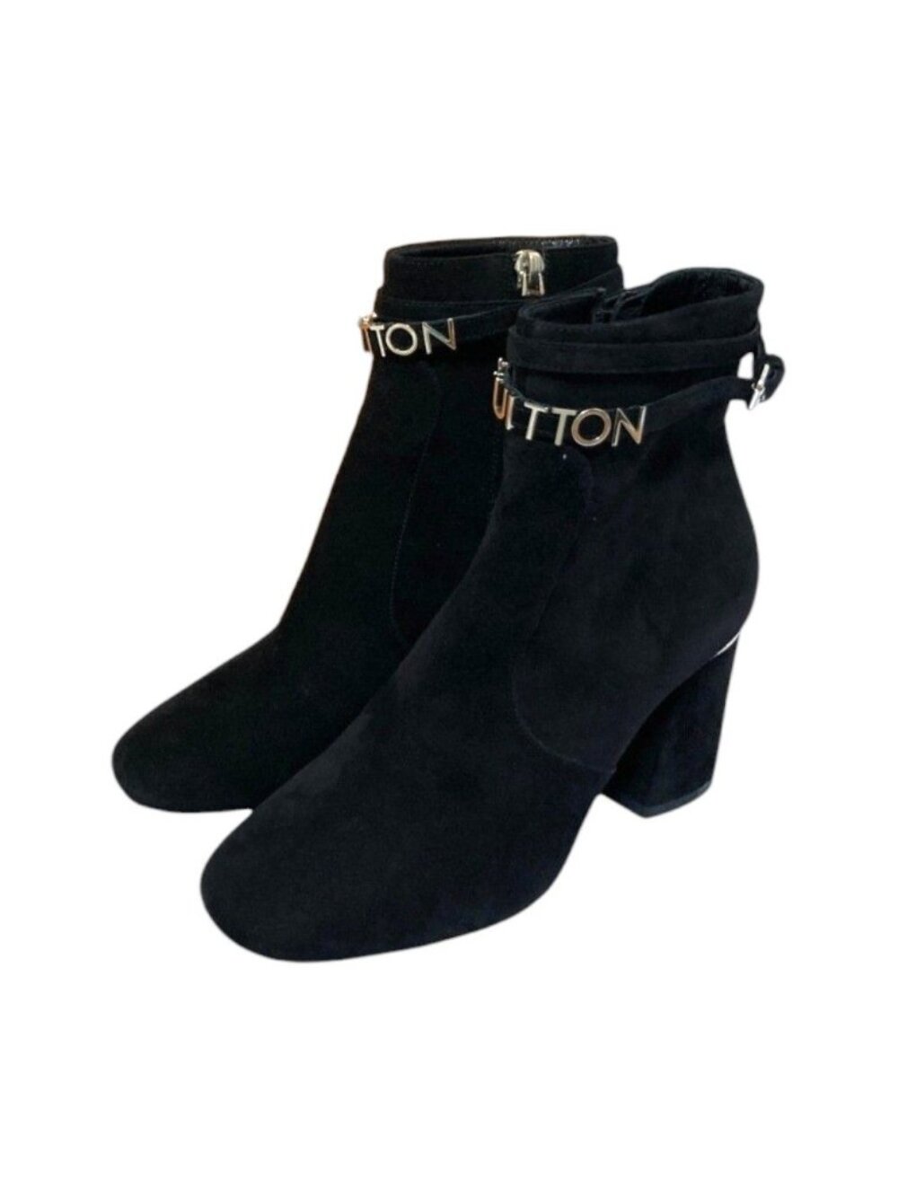 Louis Vuitton Callback Line Suede Short Boots Black Autumn Winter